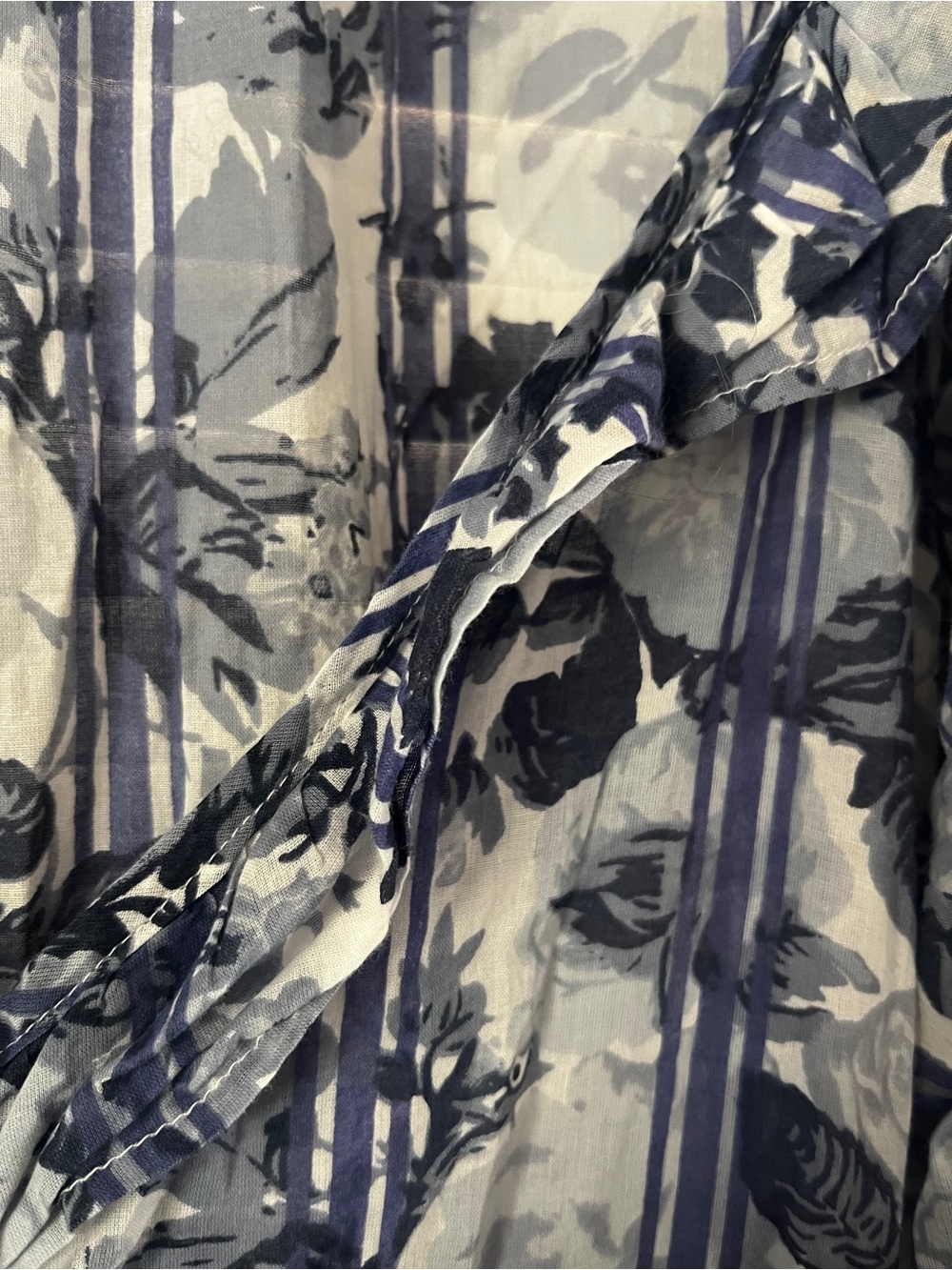 Free People Boho Navy and White Floral Maxi Dress - Picture 5 of 6